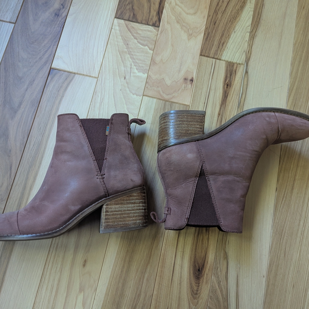 Toms Brown Ankle Booties